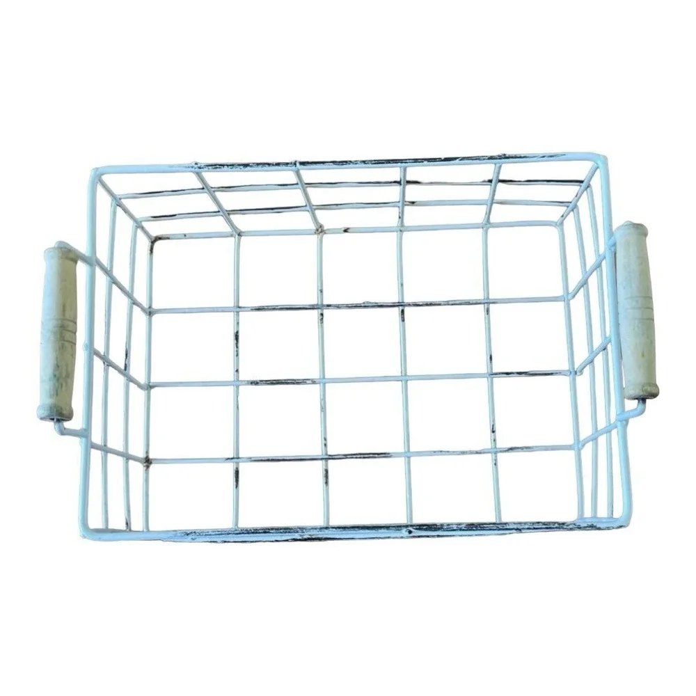 White Wire Basket Set - Picture 4 of 11